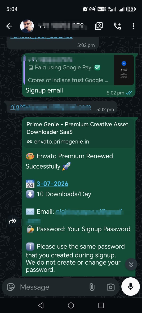 Prime Genie Group Buy designer tools subscription customer activation proof screenshot 62